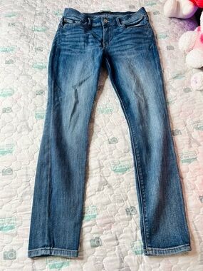 Express Women's Skinny Jeans in Medium Blue Wash